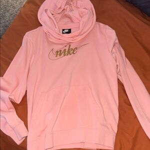 Nike Women's Pink Cowl Neck Sweater